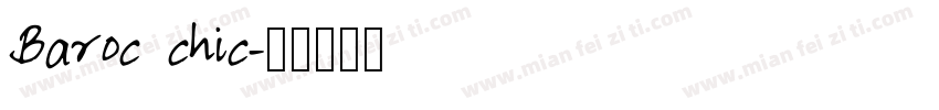 Baroc chic字体转换